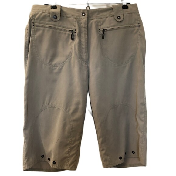 Vintage JAMIE SADOCK Women's Beige Bermuda Shorts Golf Apparel Size 10 - Picture 1 of 6
